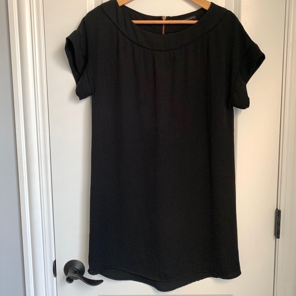 Zara Basics: Black Dress w/ Gold Back Zipper - Picture 1 of 13